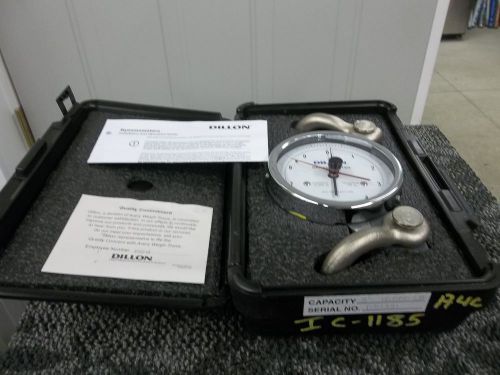 DILLION DYNAMOMETER 5&#034; 10000 LB WEIGHT SCALE HOIST EQUIPMENT INDUSTRIAL NEW