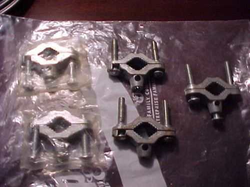LOT OF 5 WATER PIPE CLAMPS - FREE SHIPPING