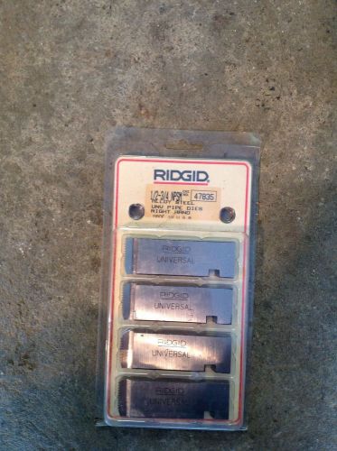 RIDGID 47835 1/2 3/4 NPSM ALLOY STEEL PIPE THREADER DIES  RIGHT HAND