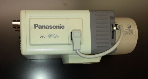 PANASONIC SDII WV-CP474 + Pansonic 9mm Auto Iris Lens  EX Combo!