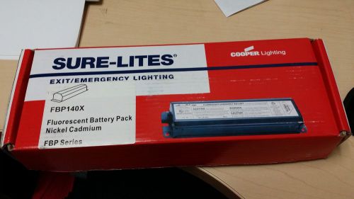 NEW SURE-LITES COOPER EXIT EMERGENCY FBP140X Fluorescent battery pack NIB