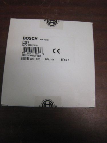 NEW Bosch D287 Smoke Detector Base 2W 5.5 in. FREE SHIPPING