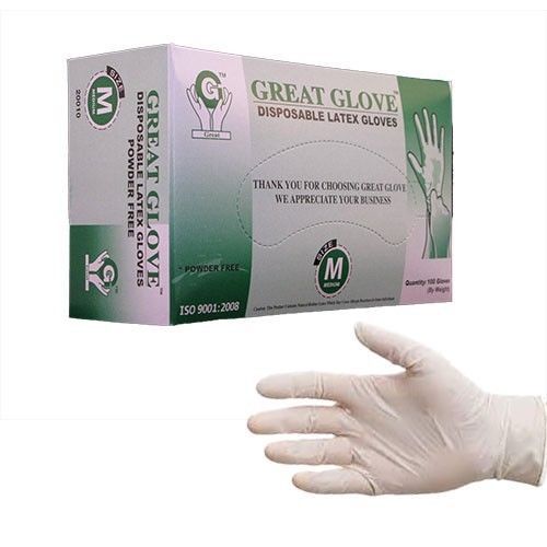 100-1000 latex gloves industrial powder free, 4.5 mil sizes s-xl for sale