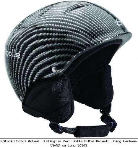 Bolle b-kid helmet, shiny carbone 53-57 cm lens 30343 for sale