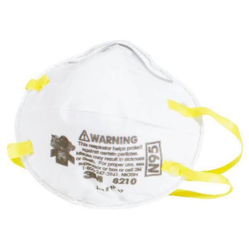 Dust Mask Mist Particulate Particle Sanding Insulation Respirator 3M 8210PB1 N95