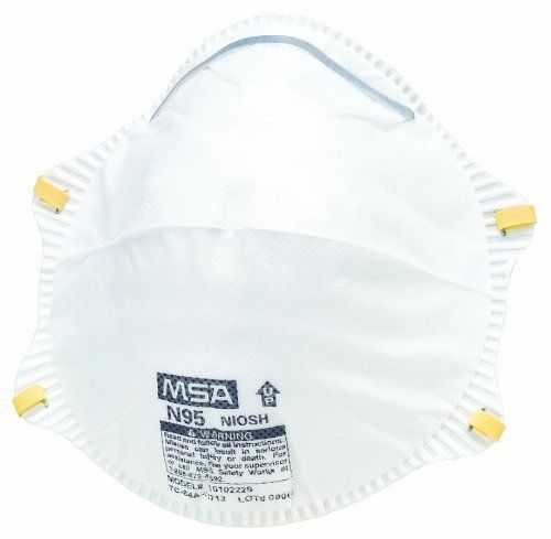Msa safety works 10102485 harmful dust respirator and odor filter for sale