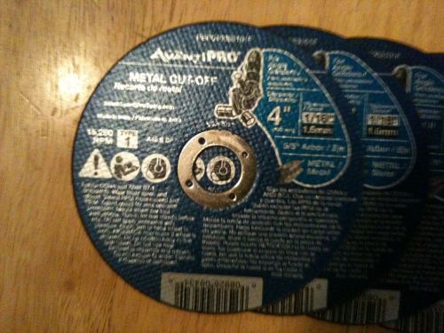 AvantiPro cut off disks 10 count  thickness1/16&#034; Diameter  4&#034; Arbor 5/8&#034;  METAL