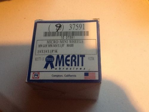 Merit 37591 Micro Mini Flap Whls 1 3/4 x 3/4 80G Broken Box of 9  $1 Auction