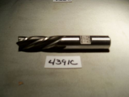(#4390c) resharpened .493 inch long flute single end style end mill for sale