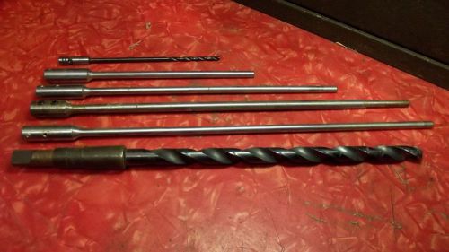 Lot of # 6 Drill Bit Extensions Cleveland 1/2&#039;&#039;/Irwin E88/PTD Used