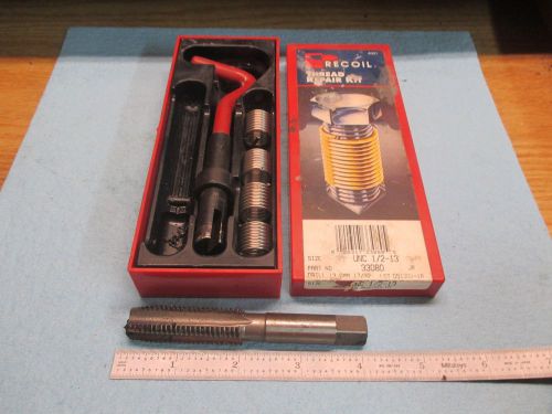 Used 1/2 13 recoil sti helicoil thread repair kit 33080 4 inserts machine tools for sale