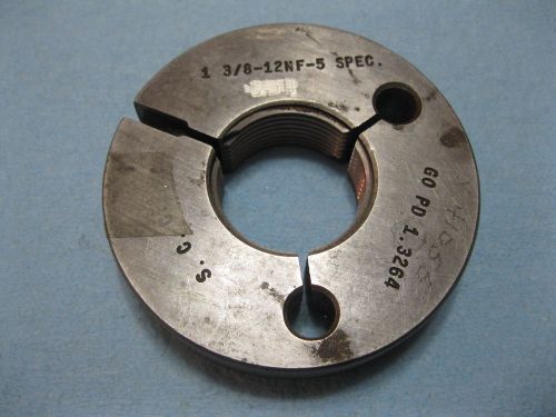 1 3/8 12 nf 5 thread ring gage spec. go only gauge shop 1.3750 p.d. 1.3264 gauge for sale