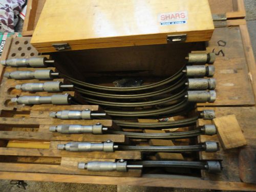 CHUAN BRAND OUTSIDE MICROMETER 4-5&#039; TO 11-12&#034; QTY 8