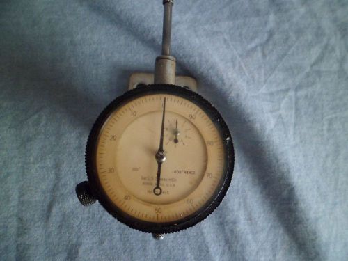 VTG STARRETT DIAL INDICATOR 25 441 S Machinist Tool with base .001&#034;-1&#034; range