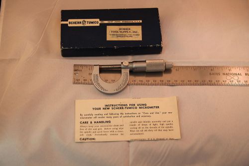 Scherr Tumico inc Micrometer Saint James Minn. USA 1 INCH