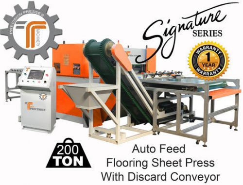Floor tile cutting press (200 ton) with auto feed and conveyor  brand new usa for sale