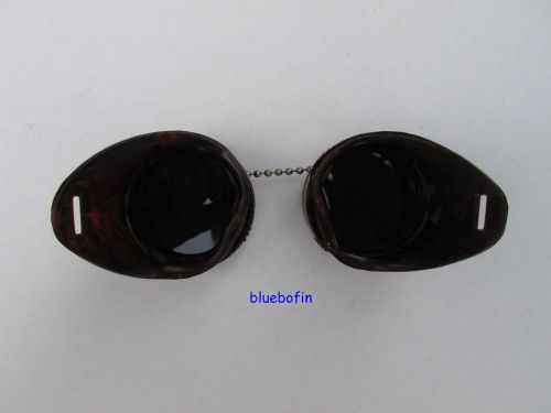 Vintage Dark Brown Bakelite Welding Goggles Steampunk