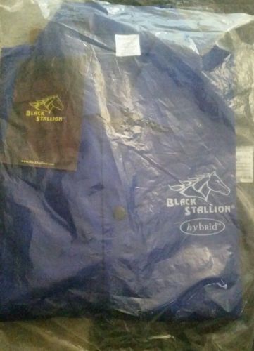 Black Stallion FRB9-30C/BS HyBrid 9oz FR Cowhide Welding Coat  Large free shipp