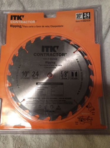 NEW ITK Contractor 10&#034; Ripping Saw Blade 24T #K02410 CMT USA INC.