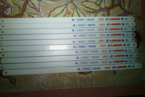(10)Lenox bimetal 232he 32tpi thin metal blades