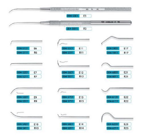 10pcKangQiao Dental Instrument Explorers R14(5mm round handle)004-5811