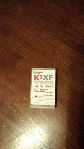 Brand New Sybron Endo K3XF Rotary Files Size .35 Taper .04 25mm FREE SHIPPING
