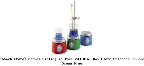 Vwr mini hot plate stirrers 986962 ocean blue laboratory apparatus for sale