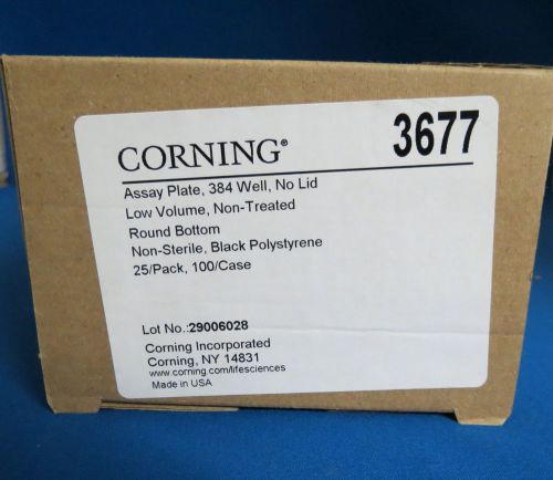 Corning Costar 384 Well Assay Plates # 3677 Pack of 23