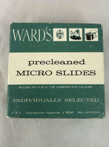 Vintage Ward&#039;s Precleaned Glass Micro Slides 3&#034; X 1&#034; 1Mm Thick Made In U.S.A.