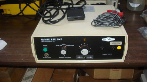 Elmed Electrosurgical Unit Model 70B With Foot Pedal Biomedically Checked