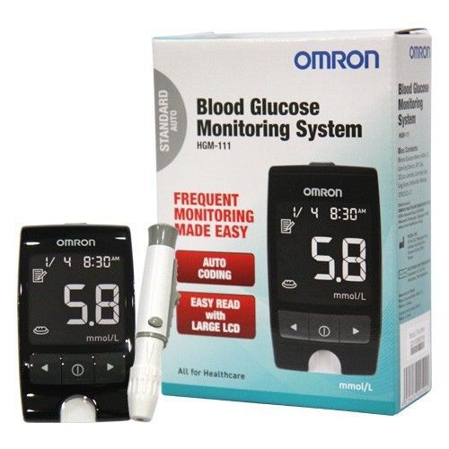Omron Blood Glucose Monitoring System,No Coding,Fast Test Time + 10 Strips Free