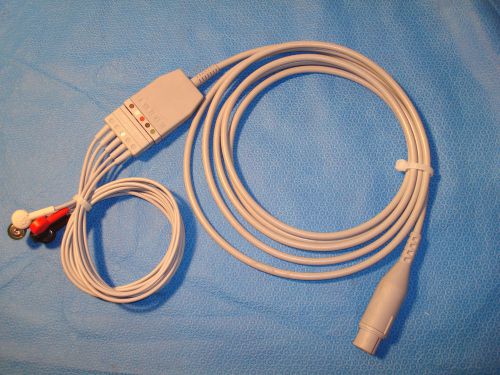 EKG / ECG, 5 Lead Patient Cable With Snap Leads