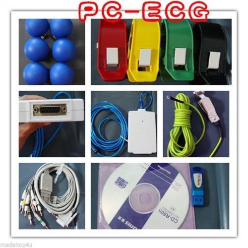 PC Based Handheld CE12 Lead ECG Workstation (CONTEC8000A) Free Analysis Software