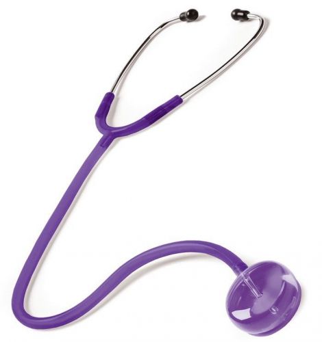 Stethoscope Frosted Purple Round Clear Sound Prestige Medical Single Tube 107