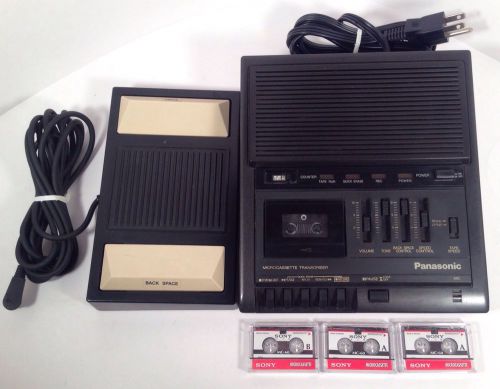 Panasonic microcassette transcriber rr-930 rr 930 w/ rp-2692 pedal for sale