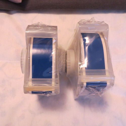 Lot of 2 Brady Globalmark label cartridges, #76562, blue B580, 1.125&#039;&#039; x 100&#039;