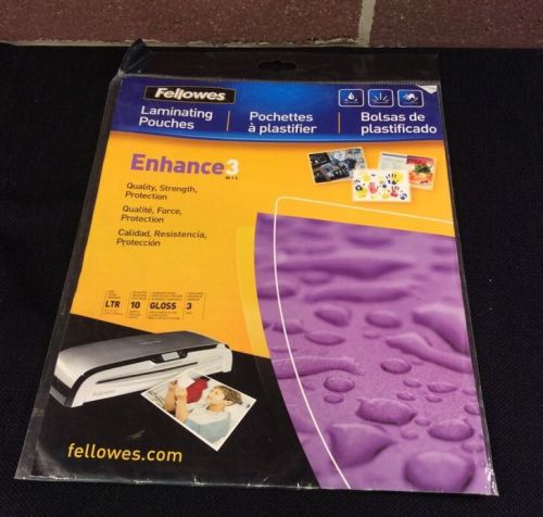 Fellowes Laminating Pouches Letter Size * NEW * Make Offer