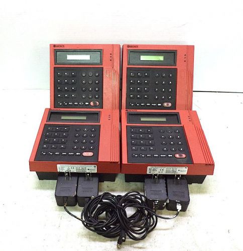 Working lot of 4 kronos adp ethernet digital time clock 400 series 480f w/ adapt for sale