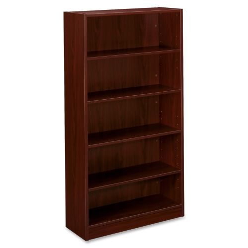 BL Laminate Series Bookcase, Five-Shelf, 32w x 13-13/16d x 65-3/8h, Mahogany
