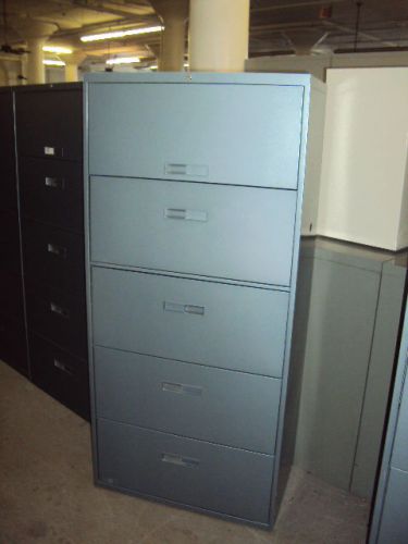 *5 DRAWER 30&#034;W LATERAL SIZE FILE CABINET by STEELCASE OFFICE FURN MODEl 830561HF