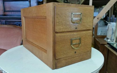 The best antique table top 2 drawer oak file cabinet