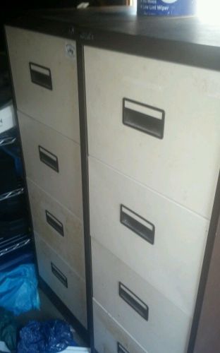 *USED Filing cabinets 2x 4 drawers  4 DRAWER  FILING CABINET
