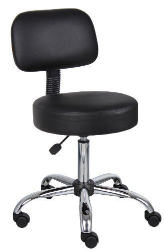 Office Caressoft Medical Stool W/Back Home Space Stools Chairs Seats Sit Househo