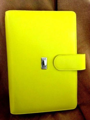 Piquardo 3.6.5 Yellow Italian Leather Personal Organizer (Filofax Insert) NIB