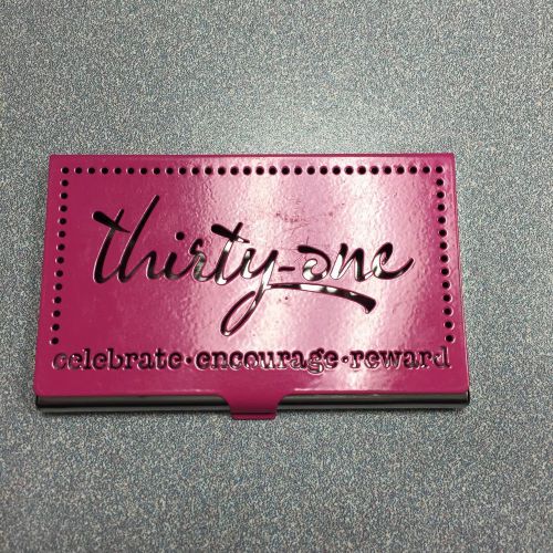 Thirty One Gifts Business Card Holder EUC