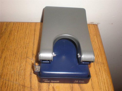 STAPLES ONE TOUCH 2 HOLE PUNCH 28 SHEET CAPACITY