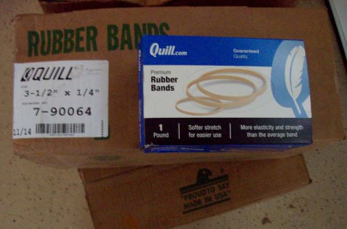 Rubber bands 10 one pounds boxes 14 x 3 1/2 premium for sale