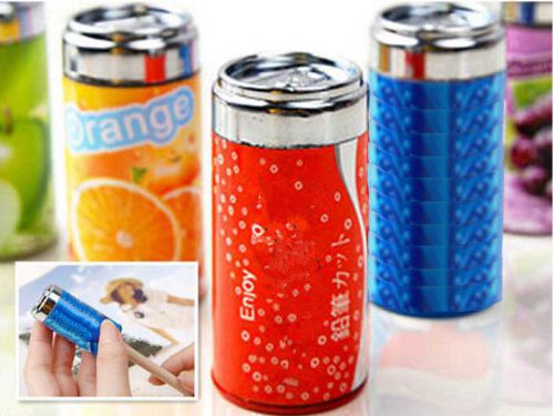 Stationery Mini Cute Pepsi Juice Can Coke Pencil Sharpener Eraser For Child Cute