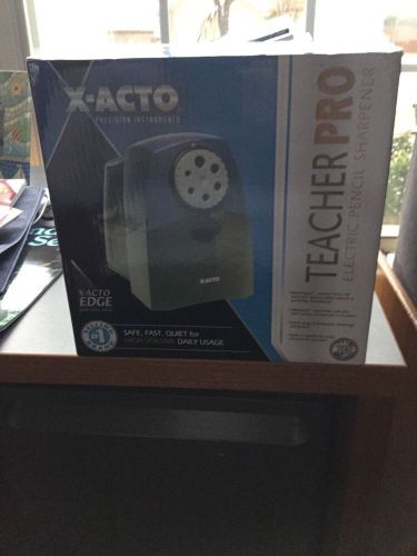 X-ACTO Teacher Pro Electric Pencil Sharpener with SmartStop, Black