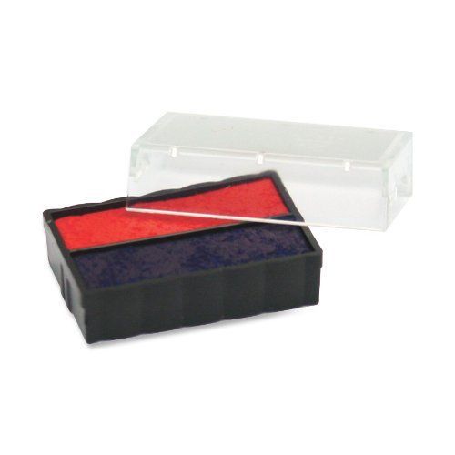 U.s. Stamp &amp; Sign Replacement Ink Pad - Blue, Red Ink (P4850BR)